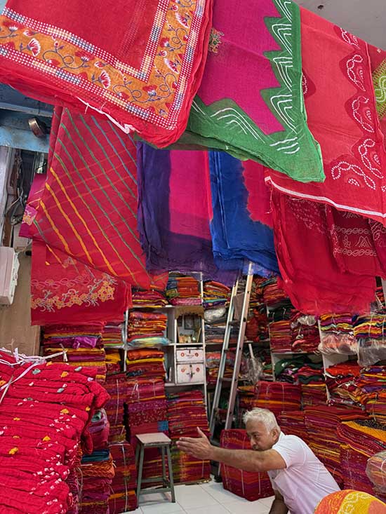 Textile seller in Jodhpur travel to India fountainof30