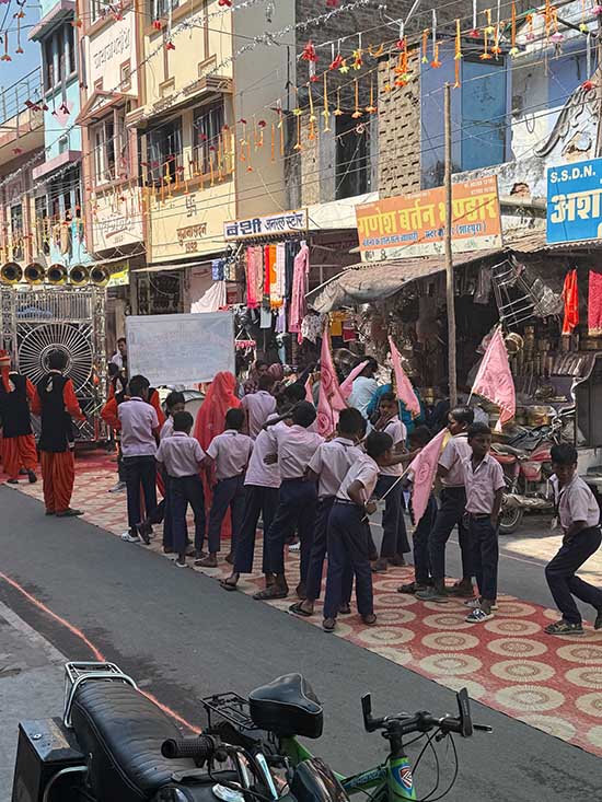 Procession in Shahpura village