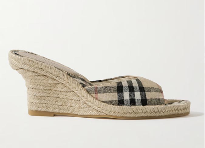 burberry wedge Spring Plaid Fashion Trend