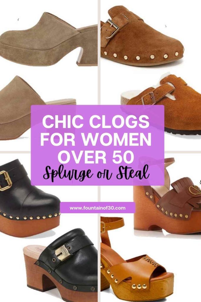 chic clogs for women over 50 fountainof30