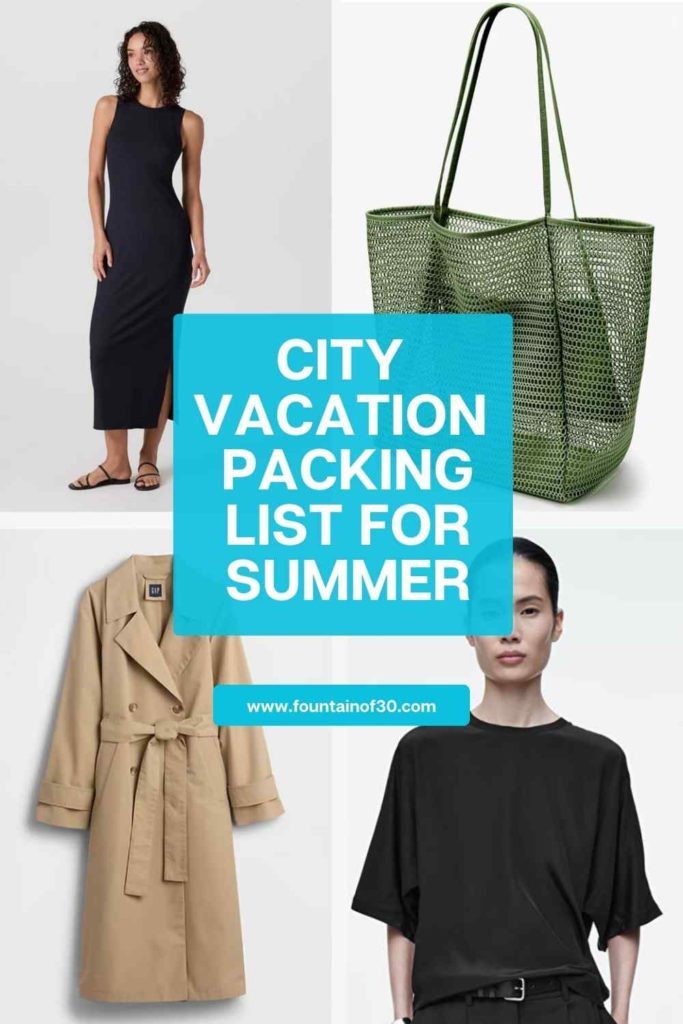city vacation packing list for summer fountainof30