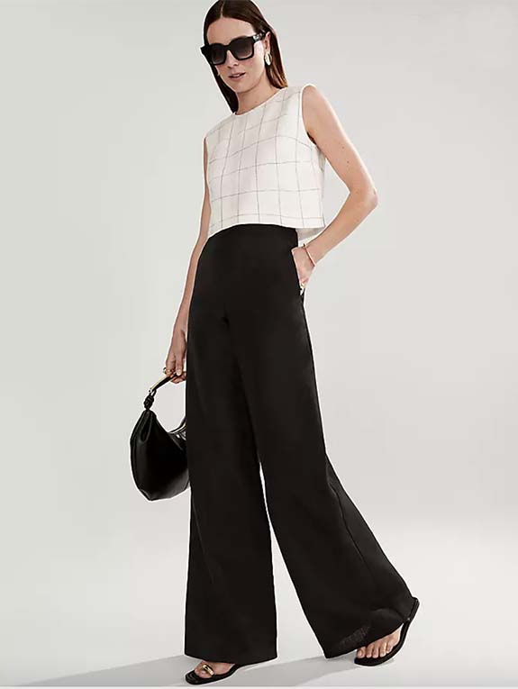 Palazzo Pant in Linen Blend fountainof30