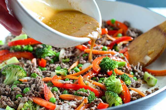 ground beef stir fry