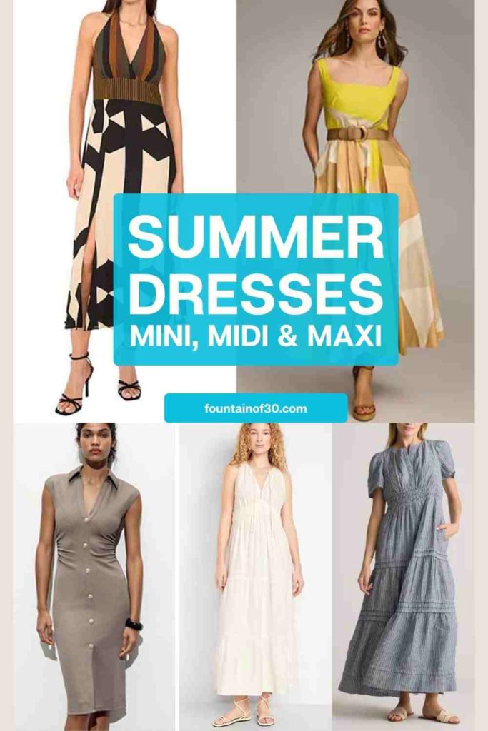 summer dresses mini, midi, maxi fountainof30