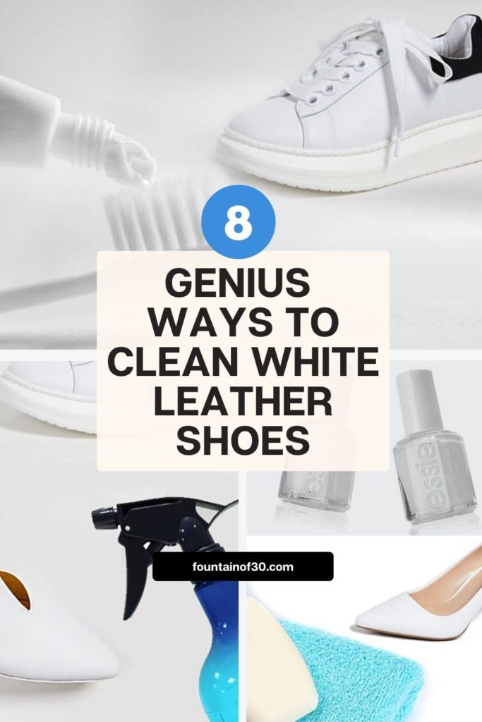 Try these 8 genius ways to clean white leather shoes. Simple tips to remove scuffs, stains, and dirt—and keep them fresh all year!