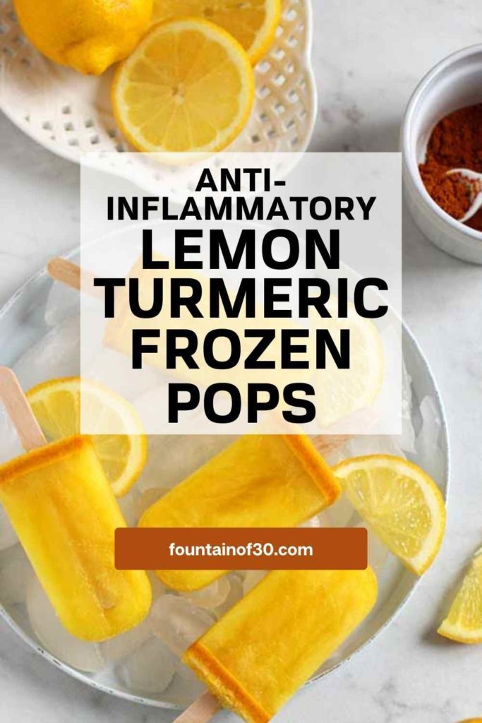 Tthese Lemon Turmeric Popsicles! are Infused with anti-inflammatory turmeric, zesty ginger, fresh lemon, and honey—fun to make and feel-good to eat.