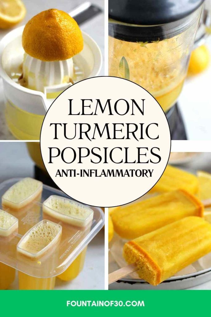 Cool off this summer with these Lemon Turmeric Popsicles! Infused with anti-inflammatory turmeric, zesty ginger, fresh lemon, and honey—fun to make and good to eat.