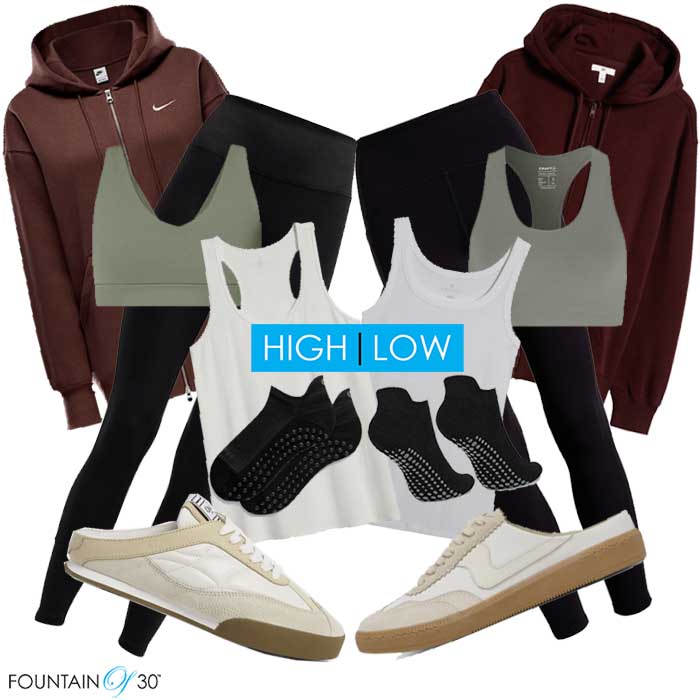 athletic wear outfit for women over 50 fountainof30
