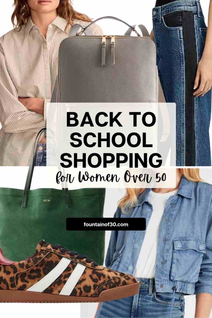 Back-to-school shopping for women over 50, too! Discover stylish fashion and accessories to treat yourself this fall.