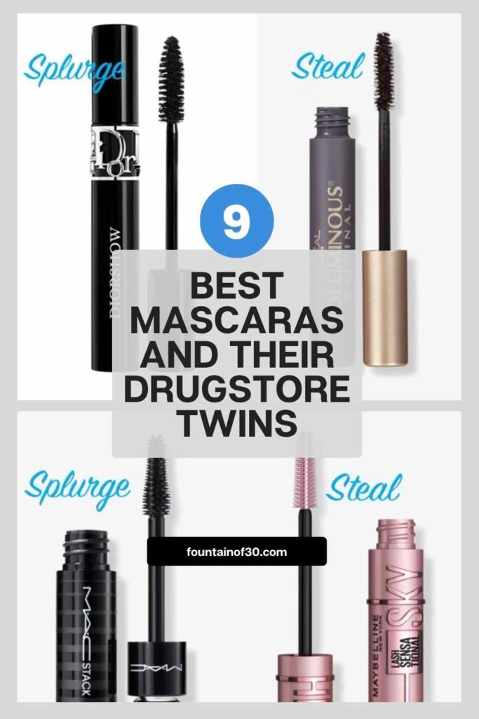 9 of the best mascaras and their drugstore twins fountainof30 picks
