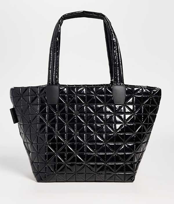 Vee Collective Vee Tote Medium Black ivnyl