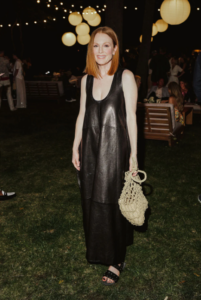 Celebrity Resort '25–'26 Trends Julianne Moore leather dress