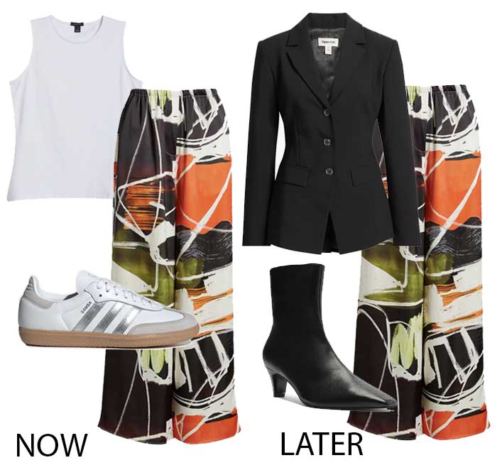 bold print pants summer and fall outfits fountainof30