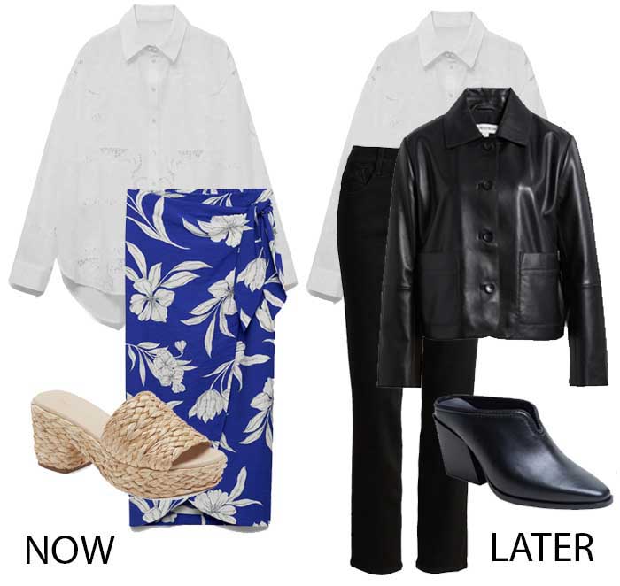 white eyelet lace blouse wear now and later