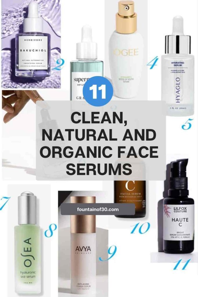 Glow naturally with 11 of the best clean, organic face serums for hydration, brightness, and pro-aging beauty. #CleanBeauty #OrganicSkincare #FaceSerums #NaturalGlow #ProAgingBeauty