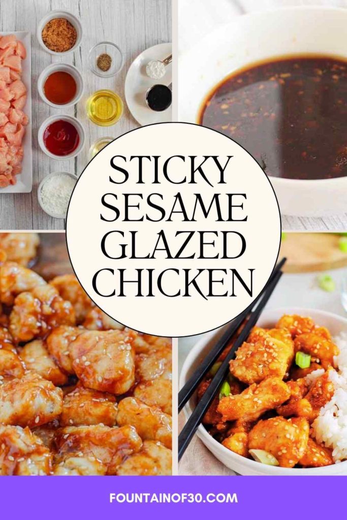 Fresh, bold, and better than takeout — this Sticky Sesame Glazed Chicken is high in protein and full of flavor. #HealthyDinner #SesameChicken #BetterThanTakeout #HighProtein #WeeknightMeals