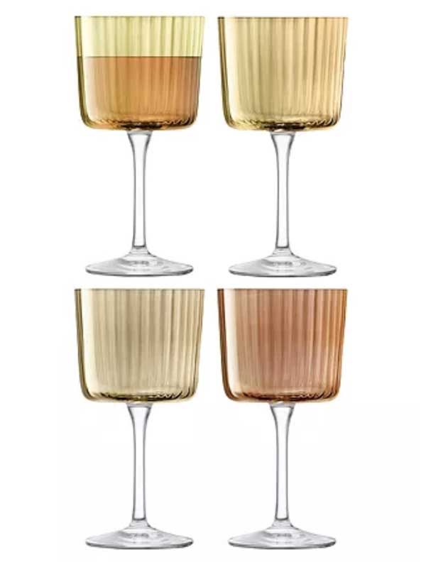 LSA Gems wine glasses. 4 tiints