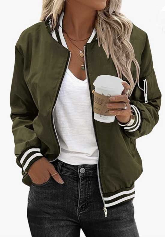 sporty olive bomber jacket fountainof30