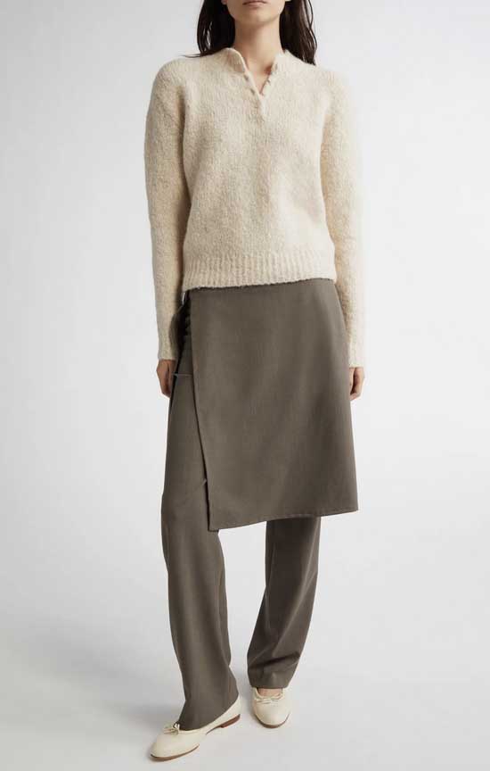 midi skirt with pants fountainof30