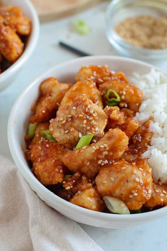 High-Protein Sticky Sesame Glazed Chicken