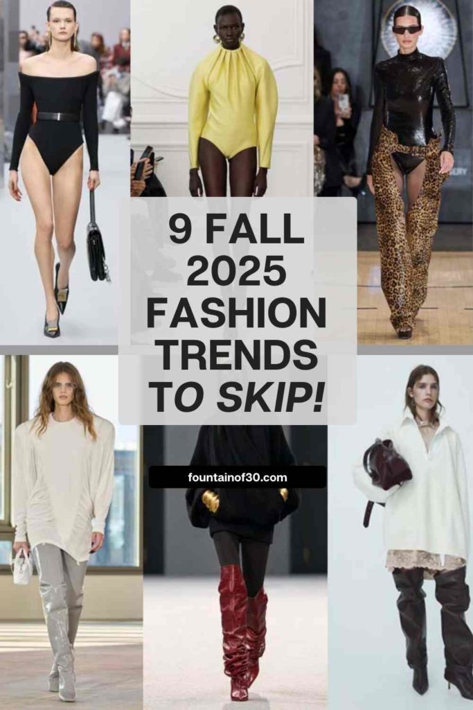 Not all runway looks are wearable! See the 9 worst fall 2025 fashion trends women over 50 should avoid. #FallFashion #Over50Style