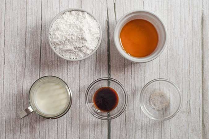 Maple Glaze ingredients fountainof30