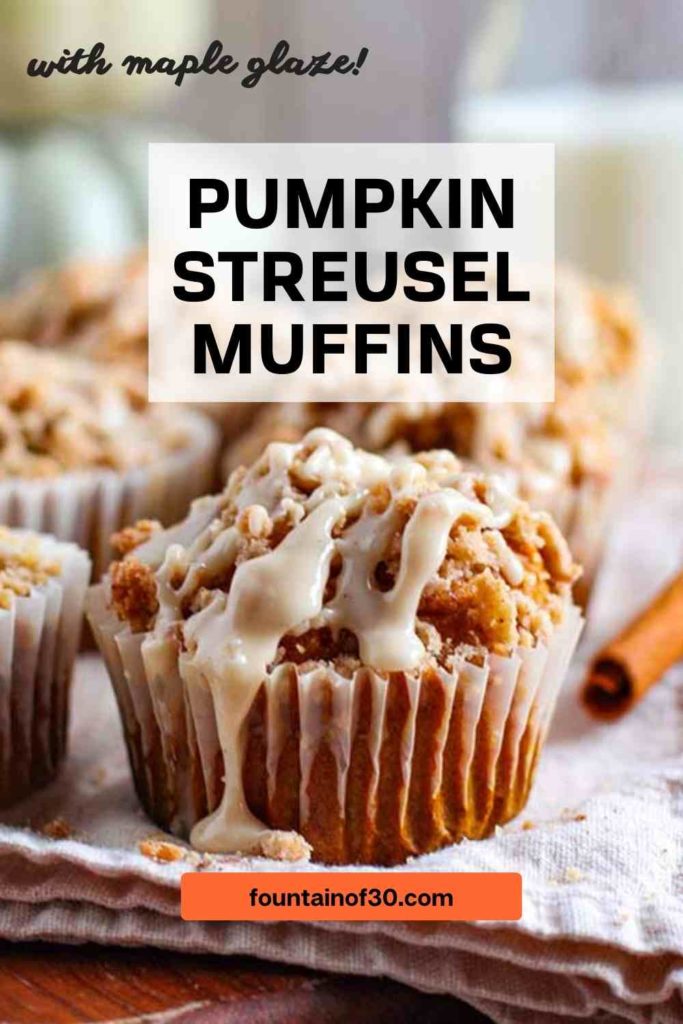 Warm, cozy, and full of pumpkin spice! These pumpkin streusel muffins with maple glaze are the ultimate fall baking recipe. Perfect for breakfast, brunch or a sweet afternoon treat. #FallBaking #PumpkinRecipes #StreuselMuffins