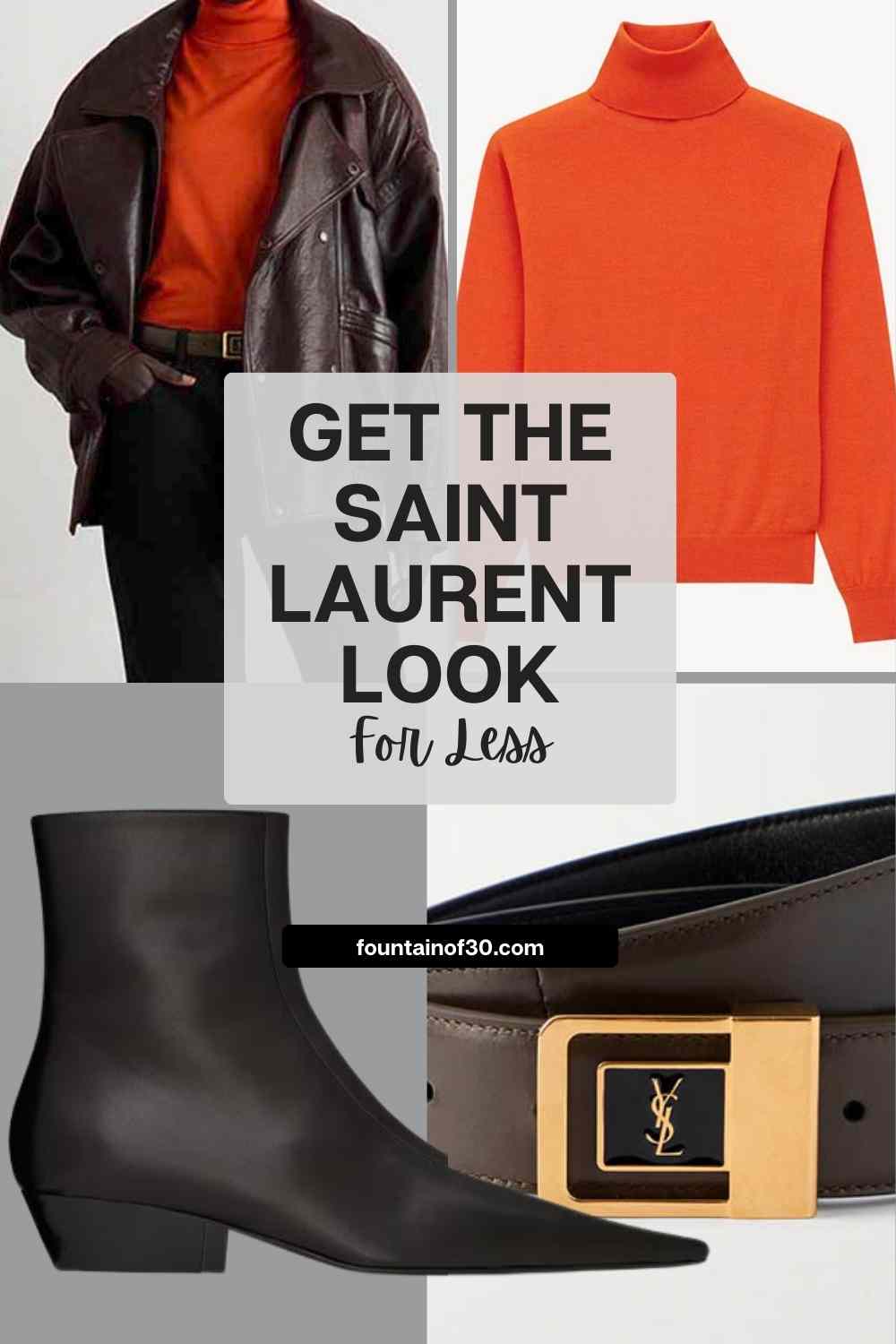 Love the new Saint Laurent fall outfit but not the prices? We found luxe-for-less alternatives that give you the same look without spending thousands. #LookForLess #SaintLaurentStyle #FallFashion2025 #AffordableChic