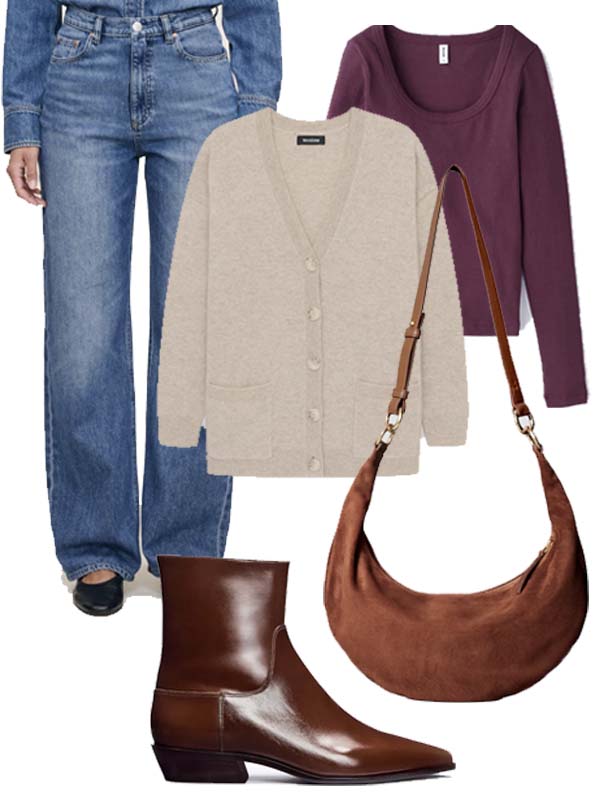 Sustainable Fall Capsule Wardrobe casual outfit fountainof30