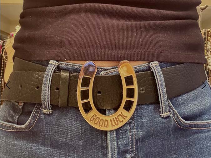 Horseshoe buckle Belt By Lynn Tallerico best belts fountainof30