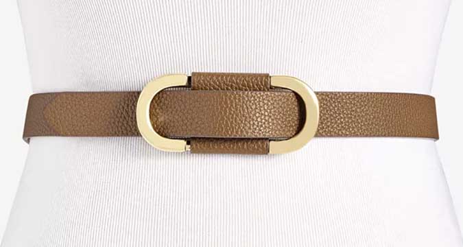 Macy’s On 34th Pull-Through Skinny Belt
