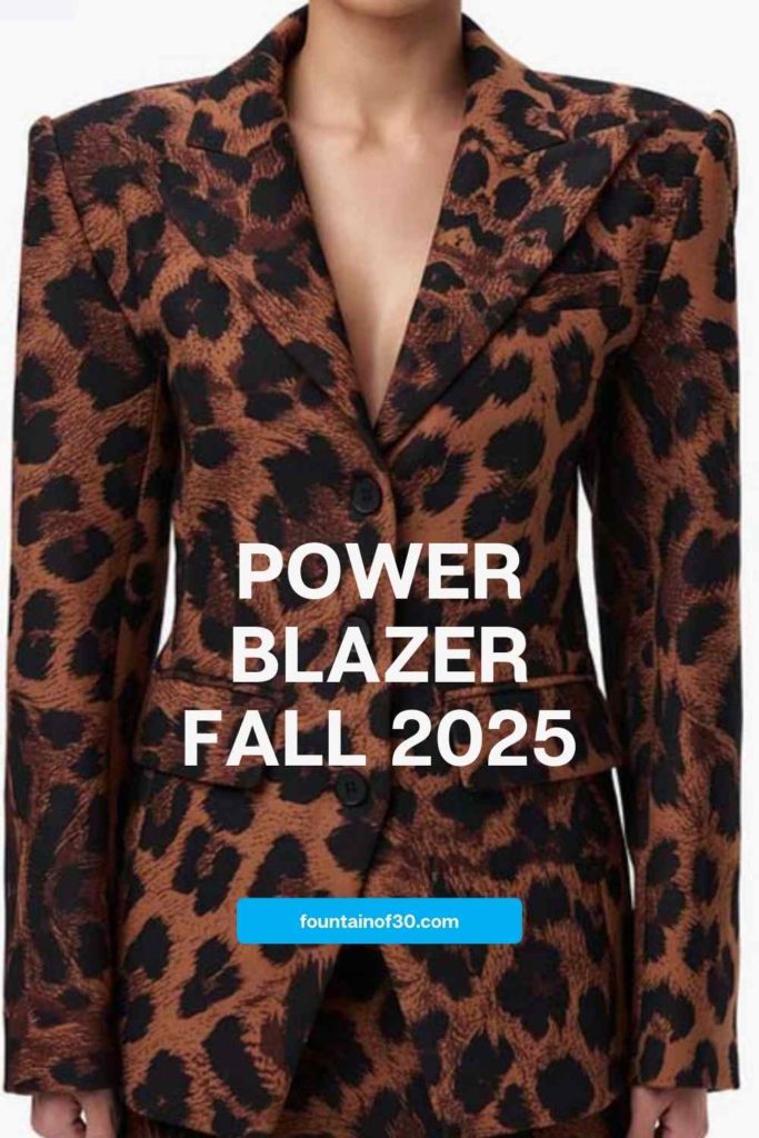Power dressing is back! Sculpted blazers with cinched waists are trending for Fall 2025. Here’s how women over 50 can wear the look. #FallFashion