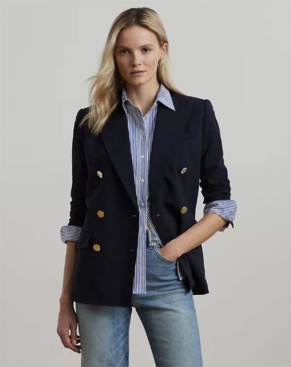 Ralph Lauren Blazer preppy style over 50 fountainof30