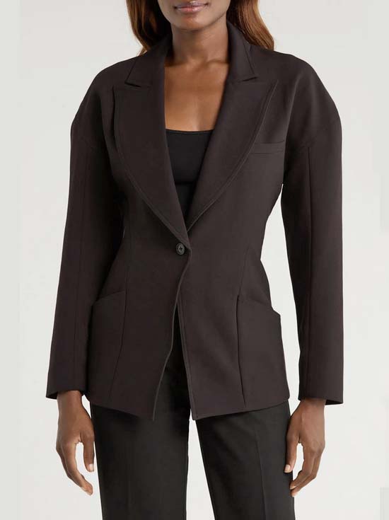 basic black sculpted blazer fountainof30