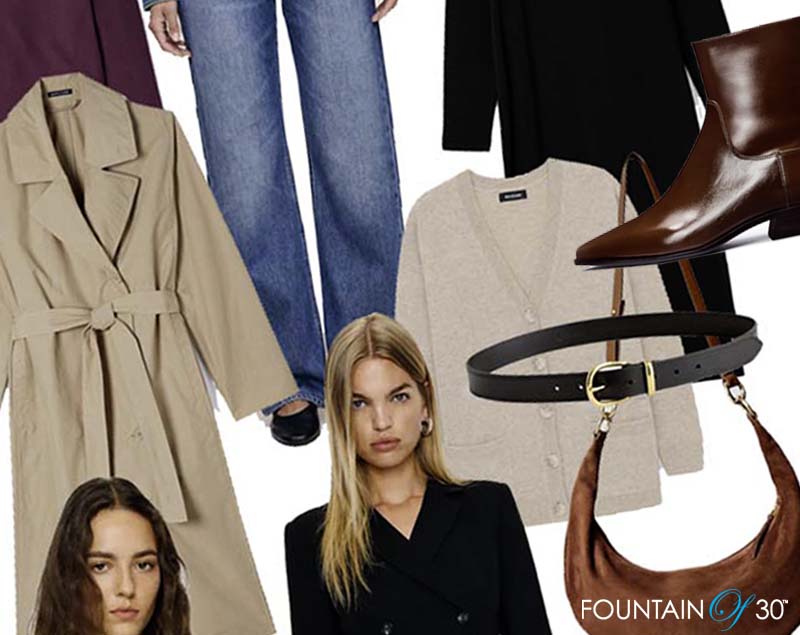 sustainable fall capsule wardrobe for women over 50 fountainof30