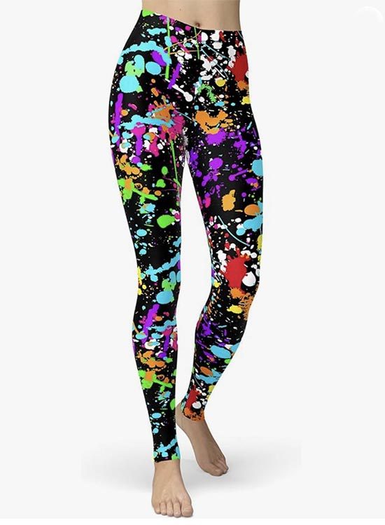80s costume idea splatter leggings fountainof30