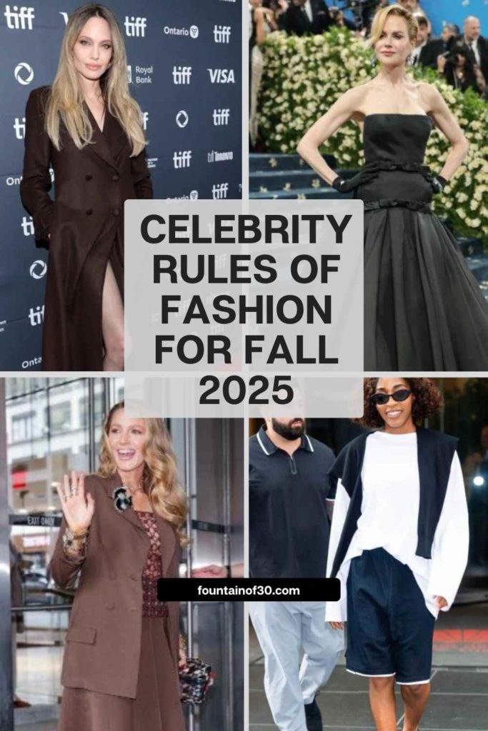 From Angelina Jolie’s luxe chocolate brown to Nicole Kidman’s sculptural tailoring, celebrities are rewriting the rules of fashion for Fall 2025. #FallFashion #CelebrityStyle #FashionTrends