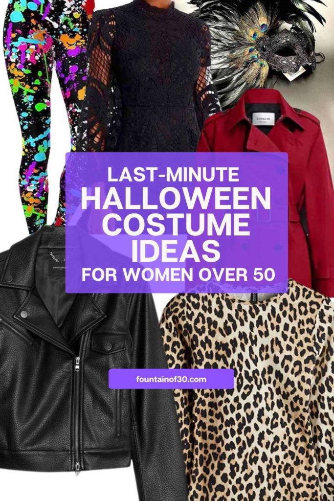 Need a Halloween costume fast? These easy outfit ideas come straight from your closet! #HalloweenFashion #ClosetCostumes #WomenOver50 #CostumeIdeas