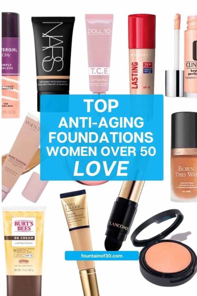 Discover foundations that do more than cover—these picks hydrate, smooth fine lines and give your skin a youthful glow. From drugstore to mid-range ($10-$50), we found the best for mature skin. #AntiAgingFoundation #MakeupForWomenOver50 #BeautyOver50 #DermMakeup #FountainOf30