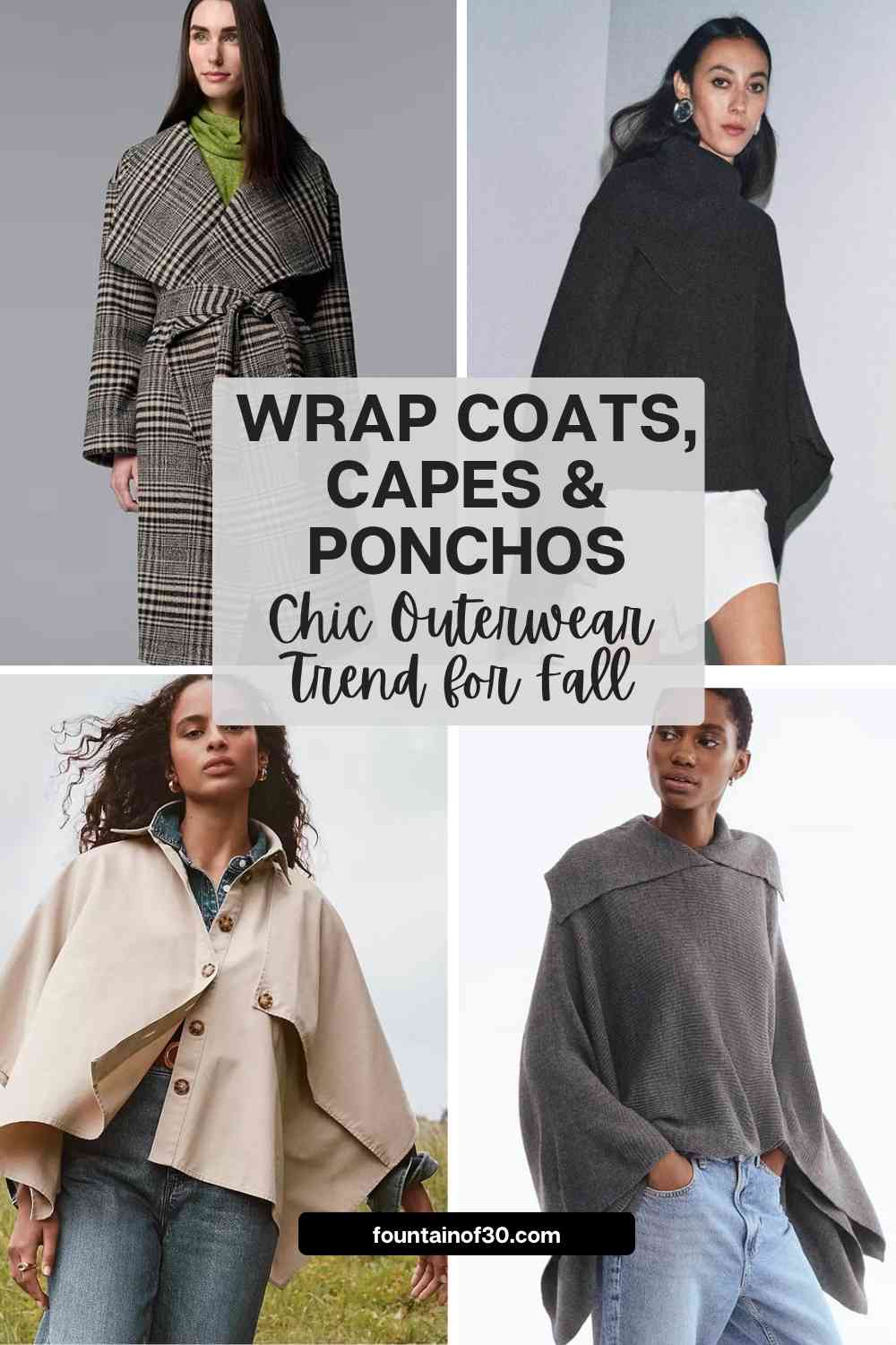 Cozy and Chic: The Return of Wrap Coats and Capes for Fall and Winter ...
