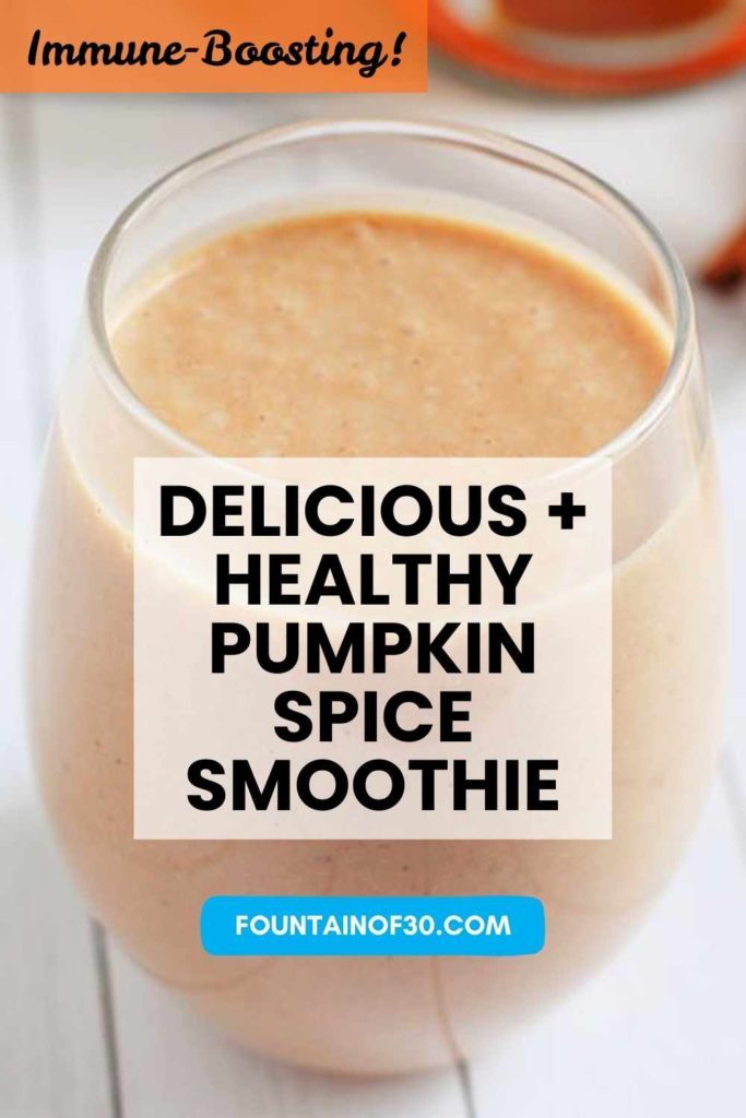 Craving something cozy — but healthy? Try this pumpkin-spice smoothie: rich, creamy and immune-supportive, with gut-friendly yogurt and banana to keep you fueled all day. #Healthy #Breakfast #PumpkinSmoothie #HealthyRecipes #ImmuneBoost