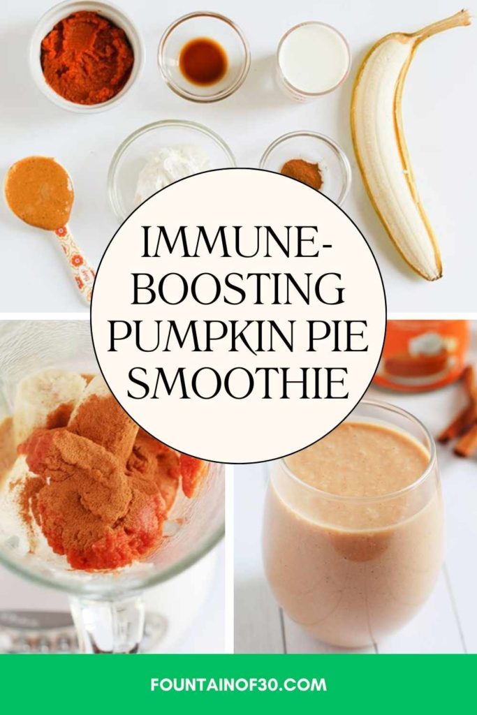 Sip your way to stronger immunity 🍂 — this Pumpkin Pie Smoothie mixes pumpkin, Greek yogurt, banana and warm spices for a cozy, gut-healthy breakfast.#WellnessSmoothie #FallRecipes #GutHealth #HealthyLifestyle #CleanEating