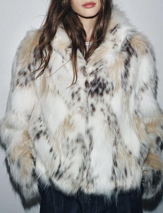 Ferryhill Snow lynx Faux Fur