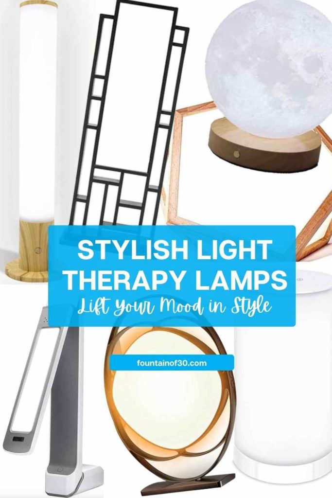 These beautiful light therapy lamps make winter brighter — and look amazing in your home. #LightTherapyLamps #WinterWellness #MoodBoost #FountainOf30
