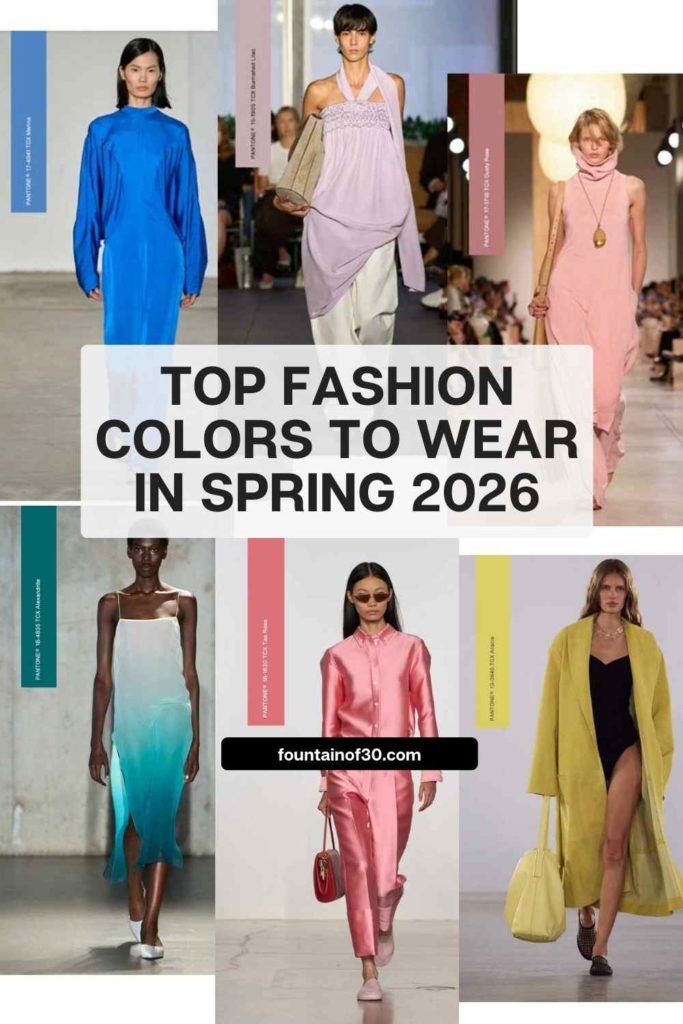 Get ahead of the trends with Pantone’s Spring/Summer 2026 palette. These flattering shades are fresh, wearable, and runway-approved. #StyleOver50 #PantonePalette #SS26 #FashionTrends2026 #NYFW