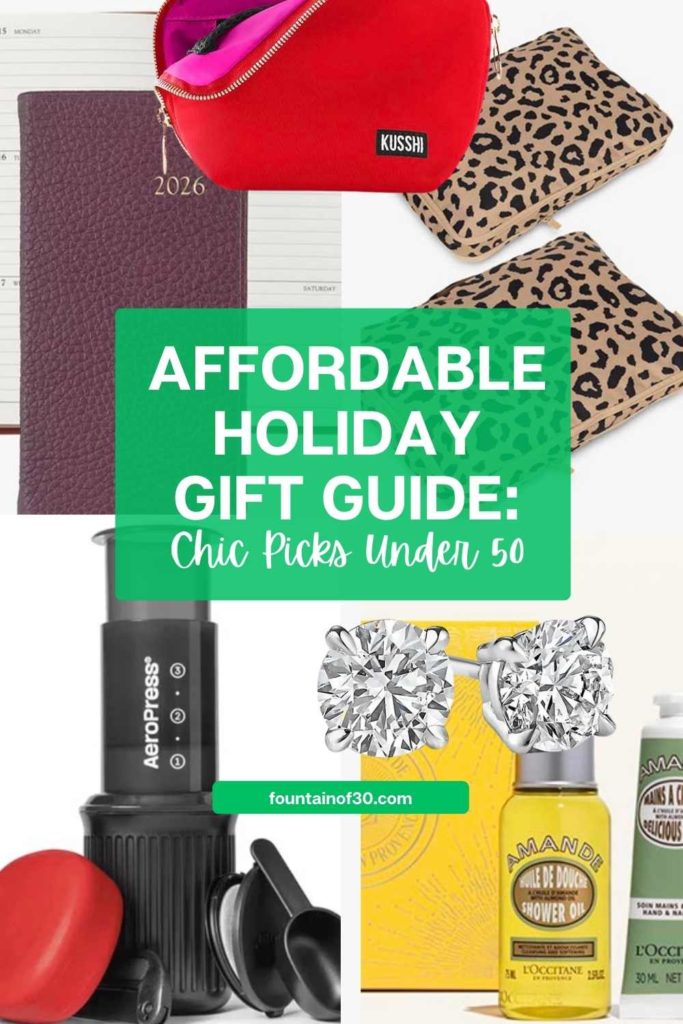 Discover the best holiday gifts under $50 for women over 50—practical luxuries, beauty favorites, and cozy essentials that feel far more expensive than they are. #GiftGuide #GiftsUnder50