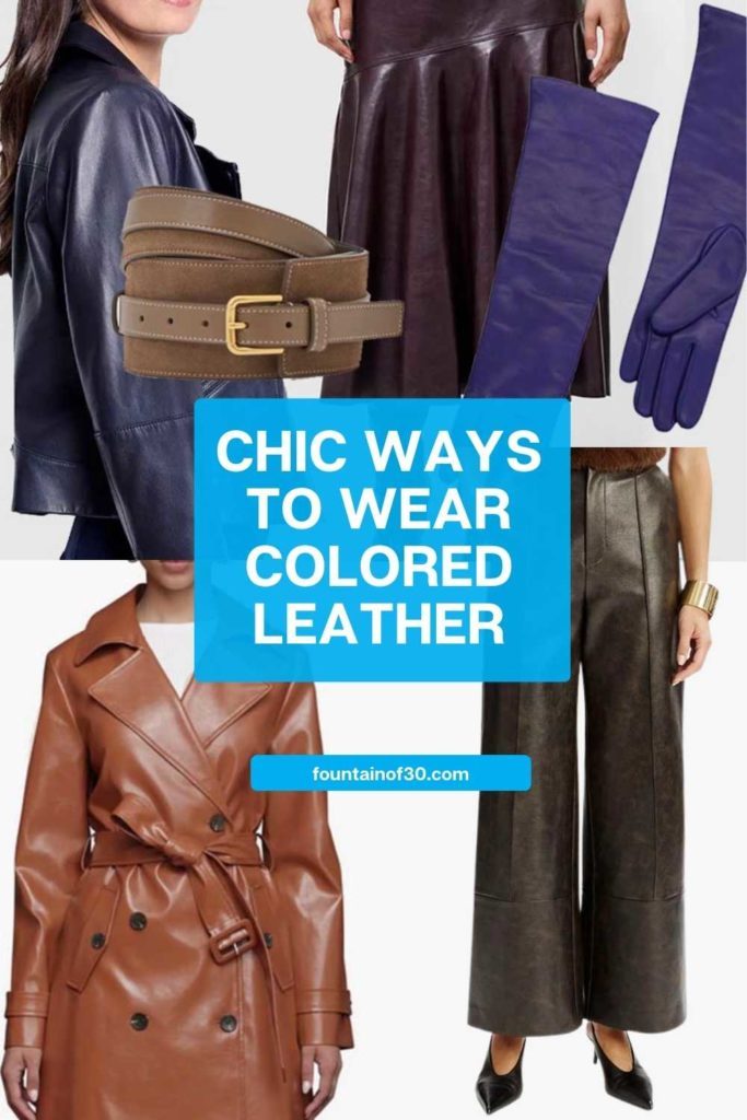 From leather trenches and skirts to belts and gloves, these non-black leather pieces add depth and softness to your winter outfits—especially for women over 50. #MidlifeStyle #ClassicWithATwist #WinterStyle #LeatherFashion #StylingTips