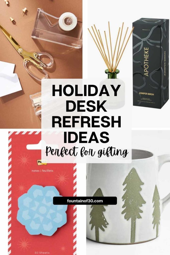 Looking for chic ways to bring holiday cheer to your home office? Discover eight stylish winter workspace updates — from snowflake sticky notes to cozy fragrance diffusers — that make your desk feel warm, festive, and totally you. Perfect for gifting or sprucing up your year-end work routine! #HolidayWorkspace #OfficeDecorIdeas #HomeOfficeStyle #HolidayRefresh #DeskMakeover