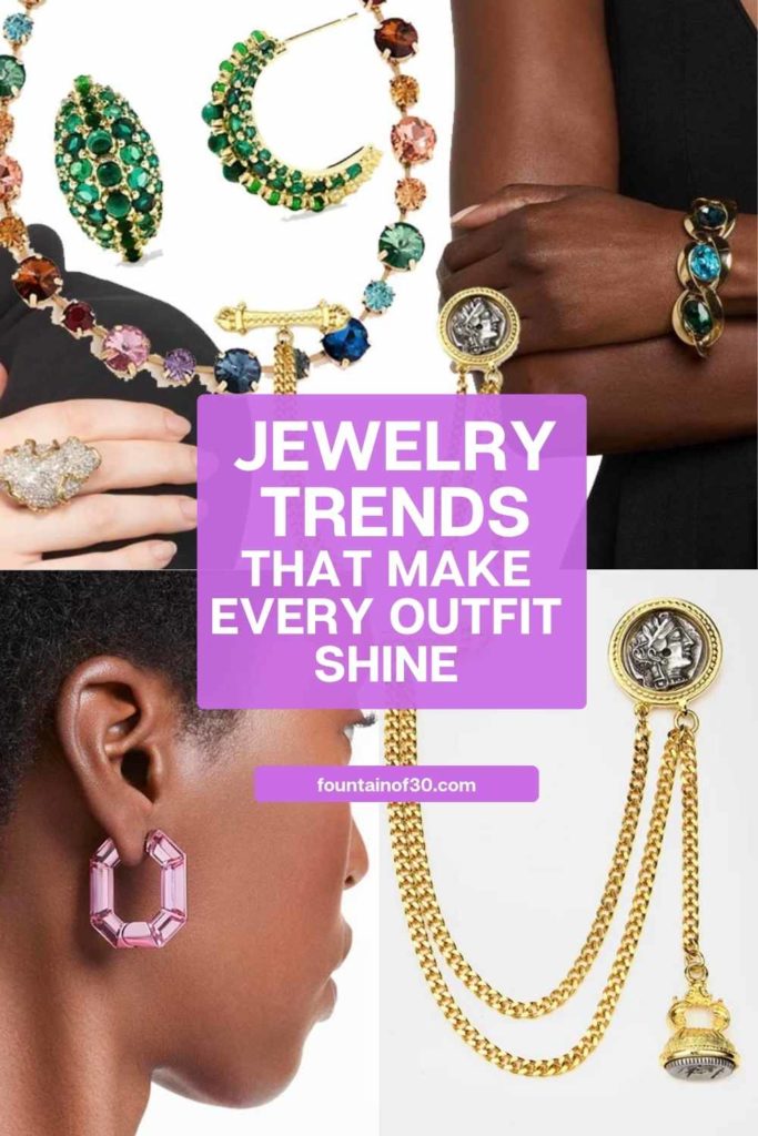Looking for holiday jewelry that lasts beyond December? These colorful, crystal, and statement pieces bring shine all year long. #StatementJewelry #Outfits #FashionTrends #Over50Style #PartyStyle #Accessories