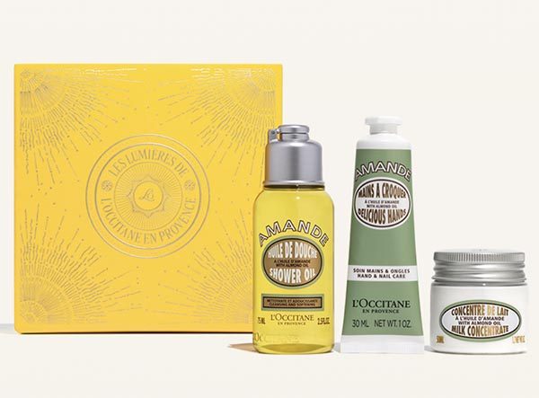 L'Occitane Almond On-the-Go Set gifts under 50 fountainof30